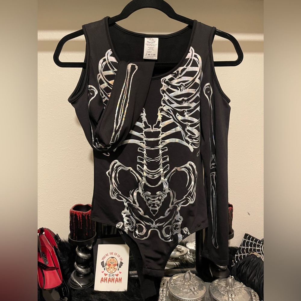 Women’s Small Skeleton Bodysuit - Picture 2 of 8